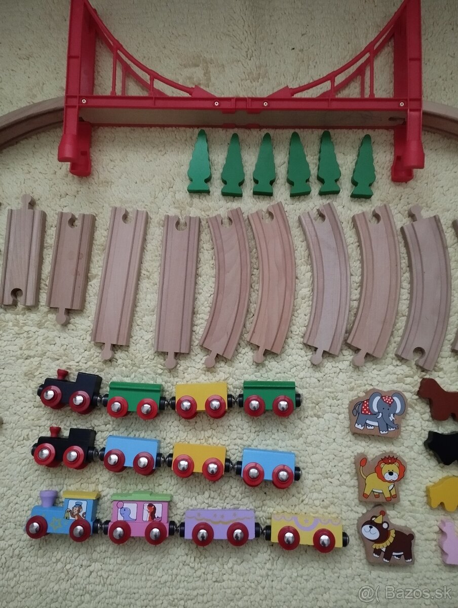 Drevené koľajnice + vlaky - 3
