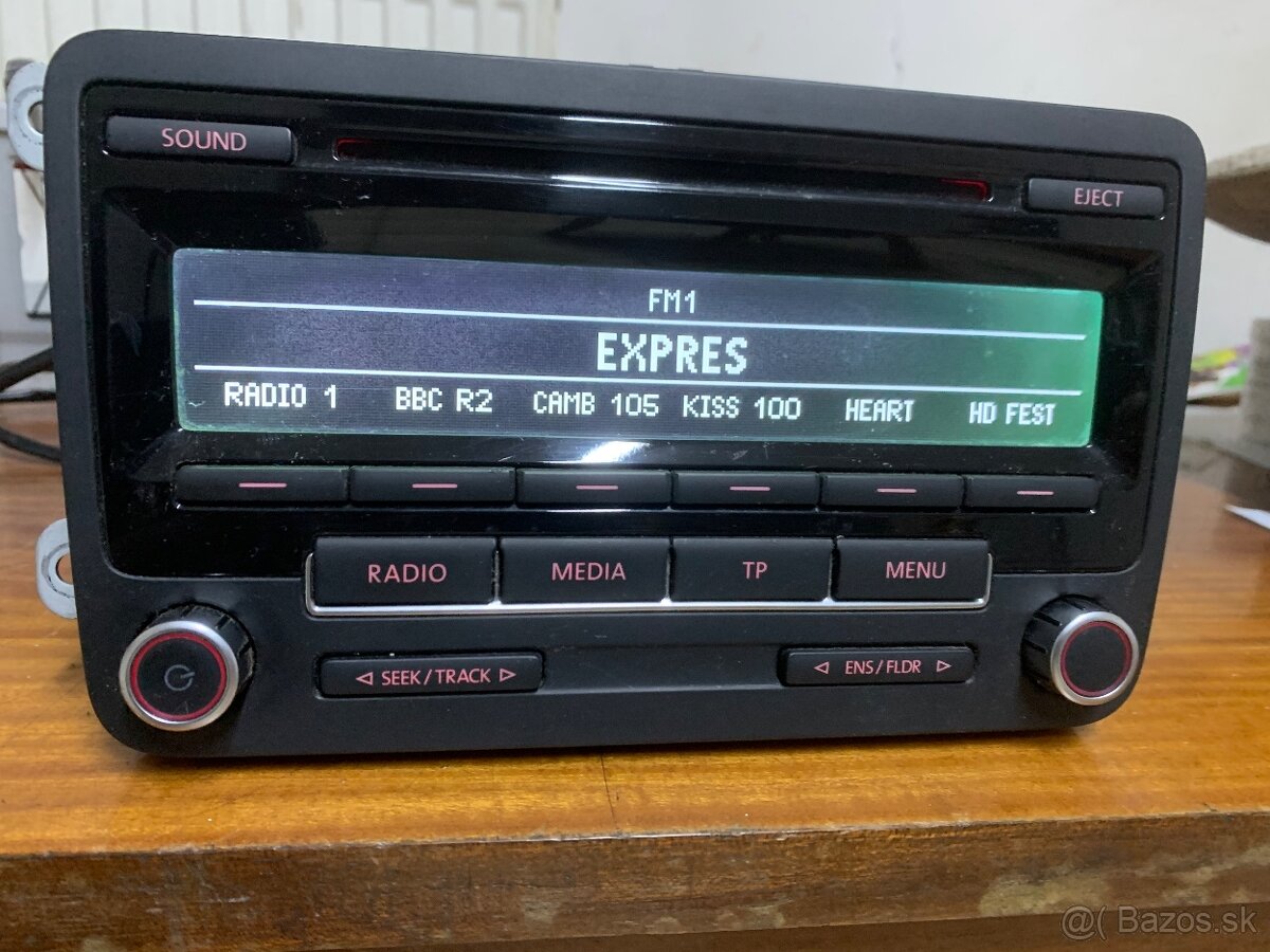 Predám autorádia originál vw škoda aj s kódom - 3