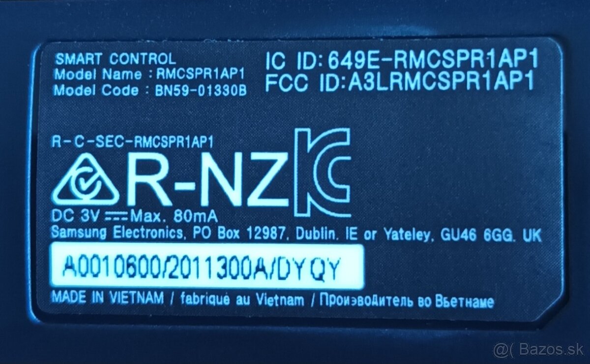 Diaľkový smart ovládač pre tv samsung - 3