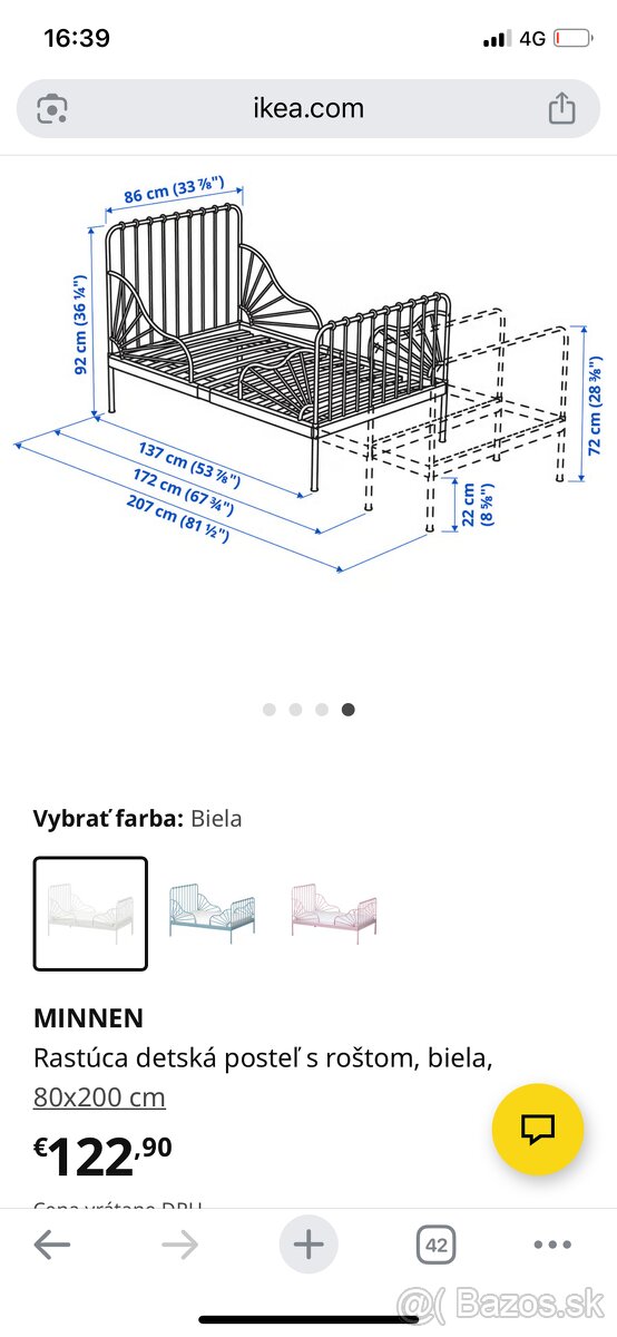 Rastúca posteľ Minnen - 3