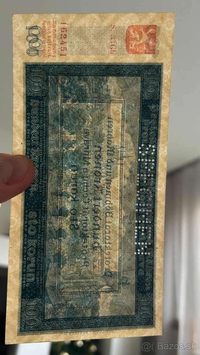 Bankovky Protektorát ČaM - 3