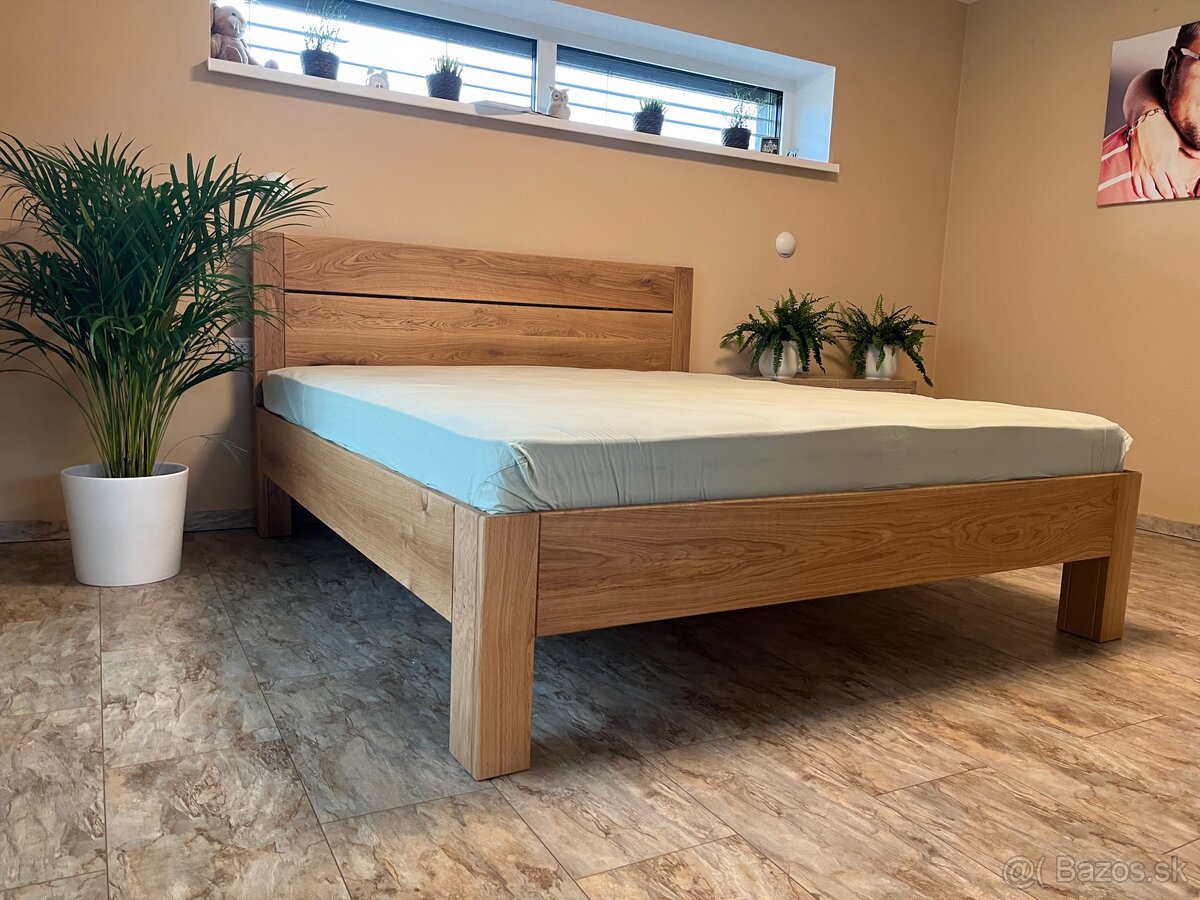 Dubová posteľ z masívu - 3