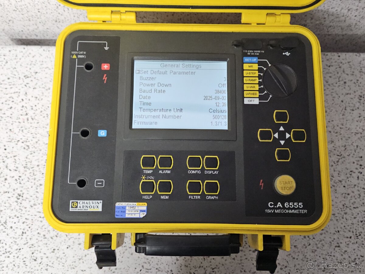 CHAUVIN ARNOUX C.A 6555 》 15kV MEGOHMETER - 3