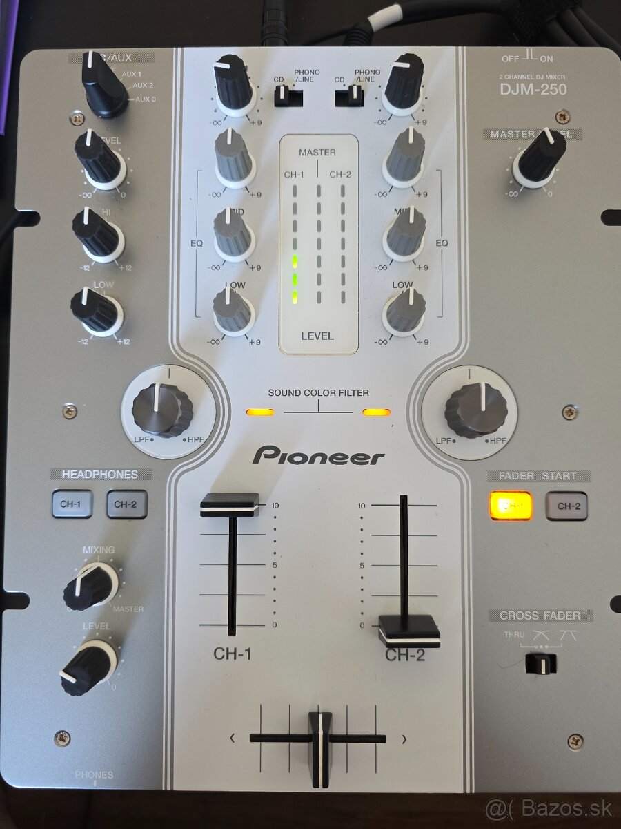 pioneer djm 250 w - 3