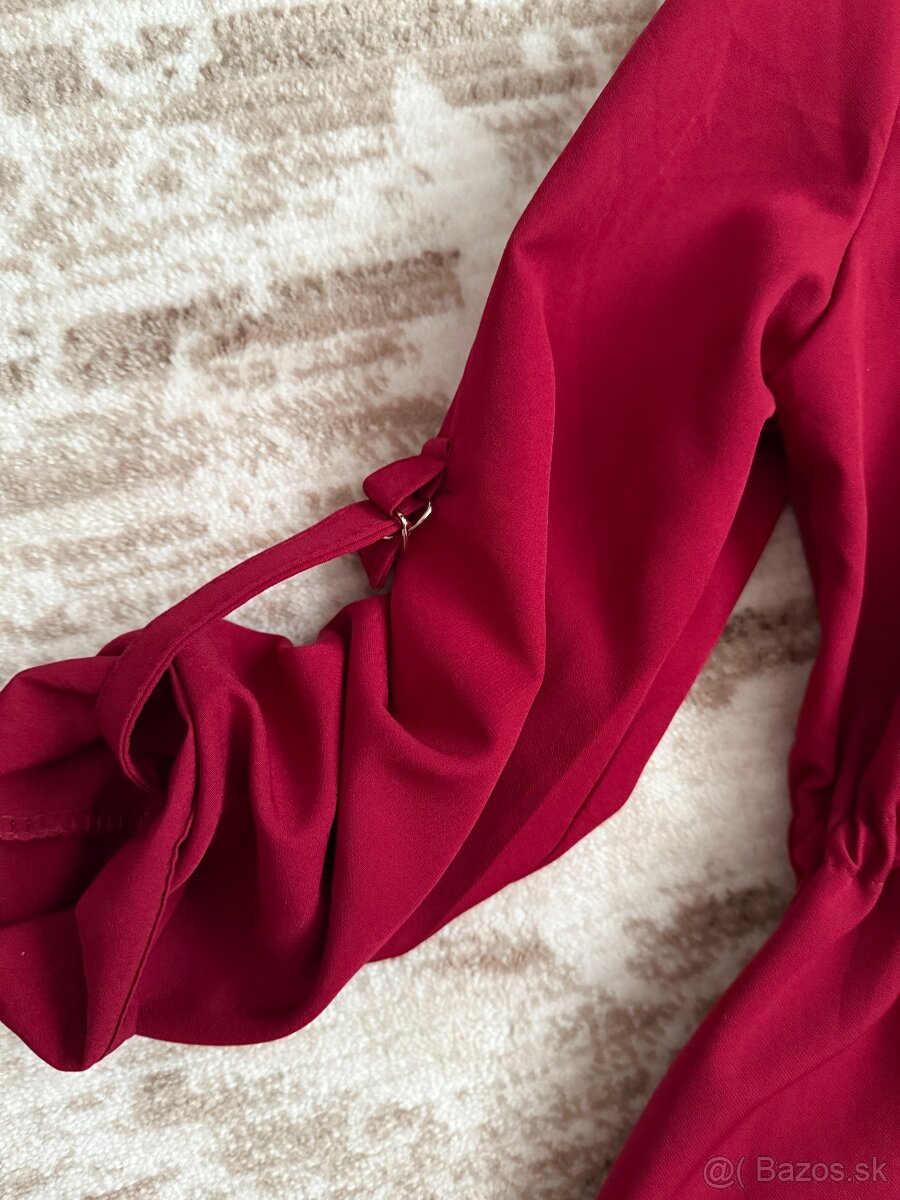 Bordový kabát / plášť - 3