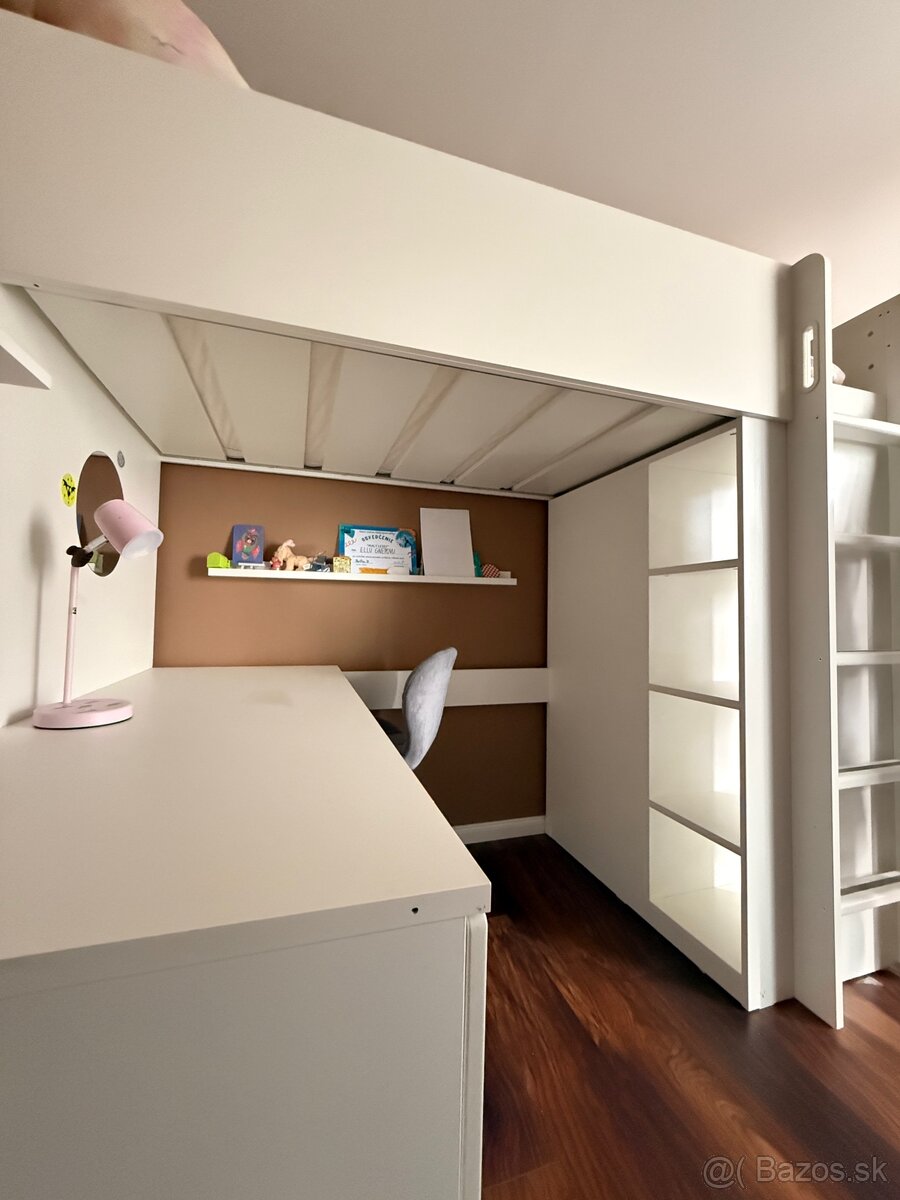 Detská vyvýšená posteľ IKEA SMÅSTAD/STUDA - 3
