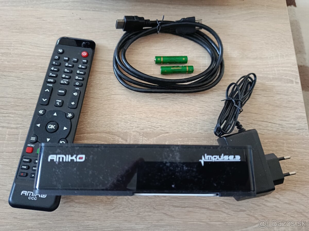 Full HD DVB-T/T2 príjmač Amiko Impulse 3 H.265: - 3