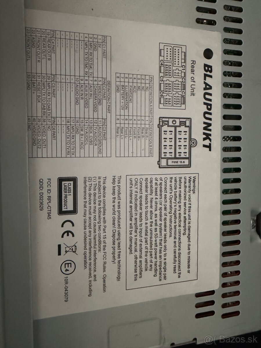 Blaupunkt autoradio - 3