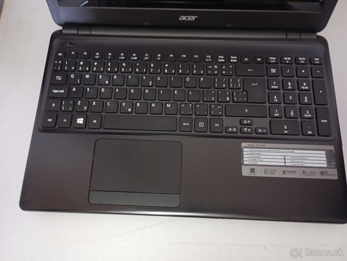 predám notebook ACER ASPIRE E1-510 , WINDOWS 7 - 3