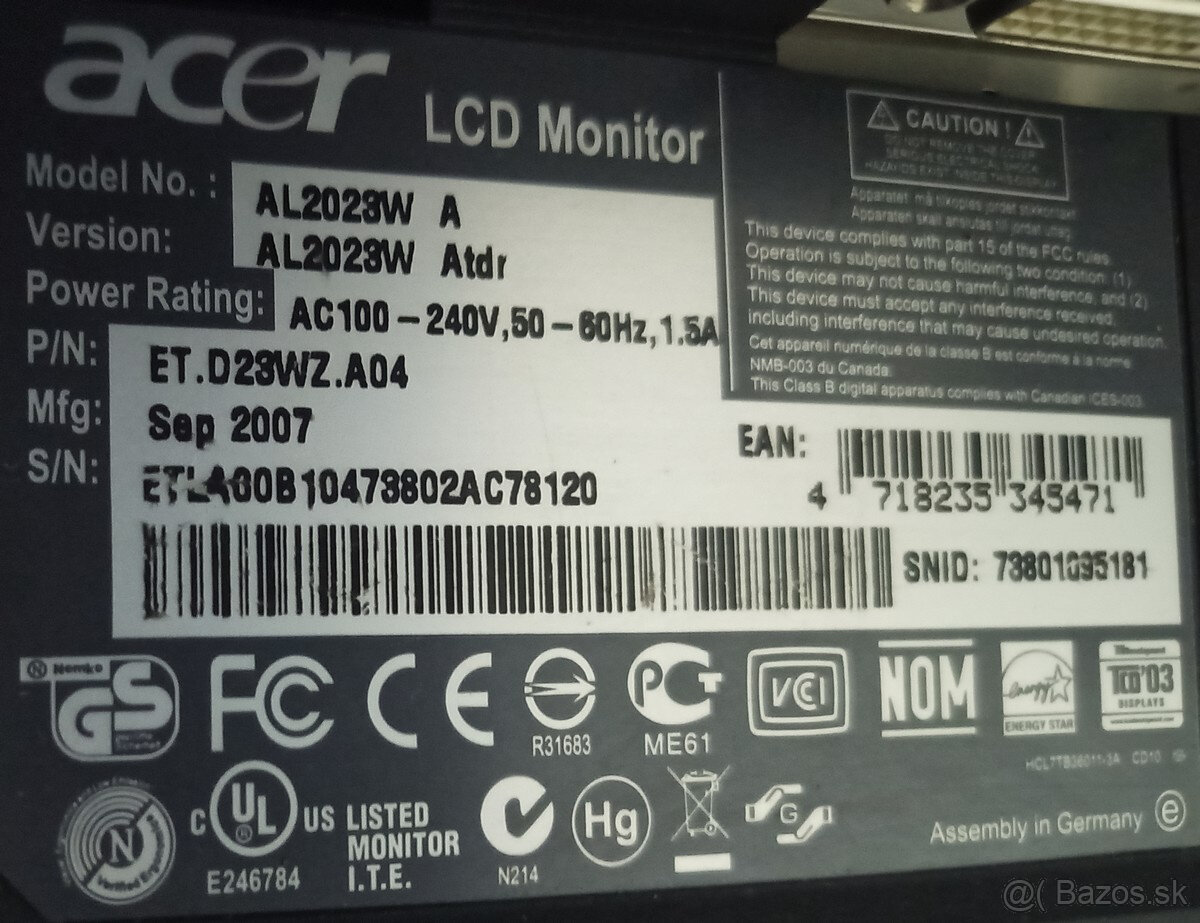 20/22" LCD monitory - 3