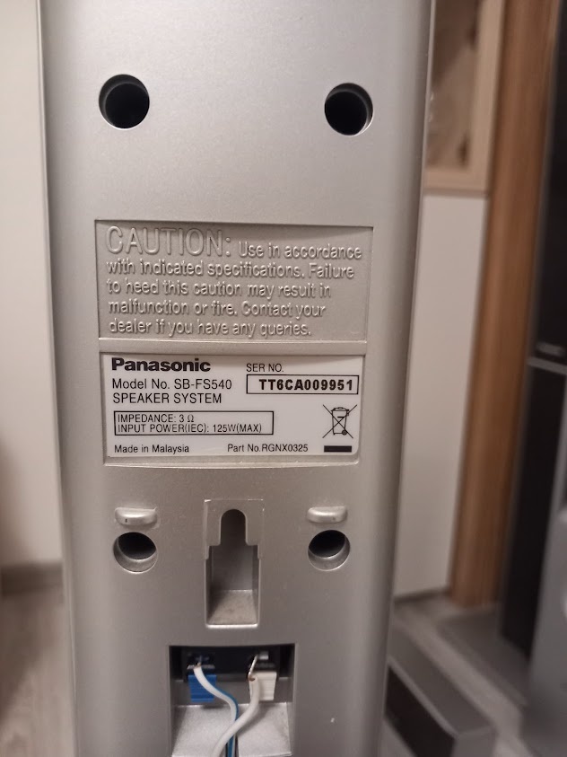 predam domace kino panasonic sa-ht 540 5.1 - 3