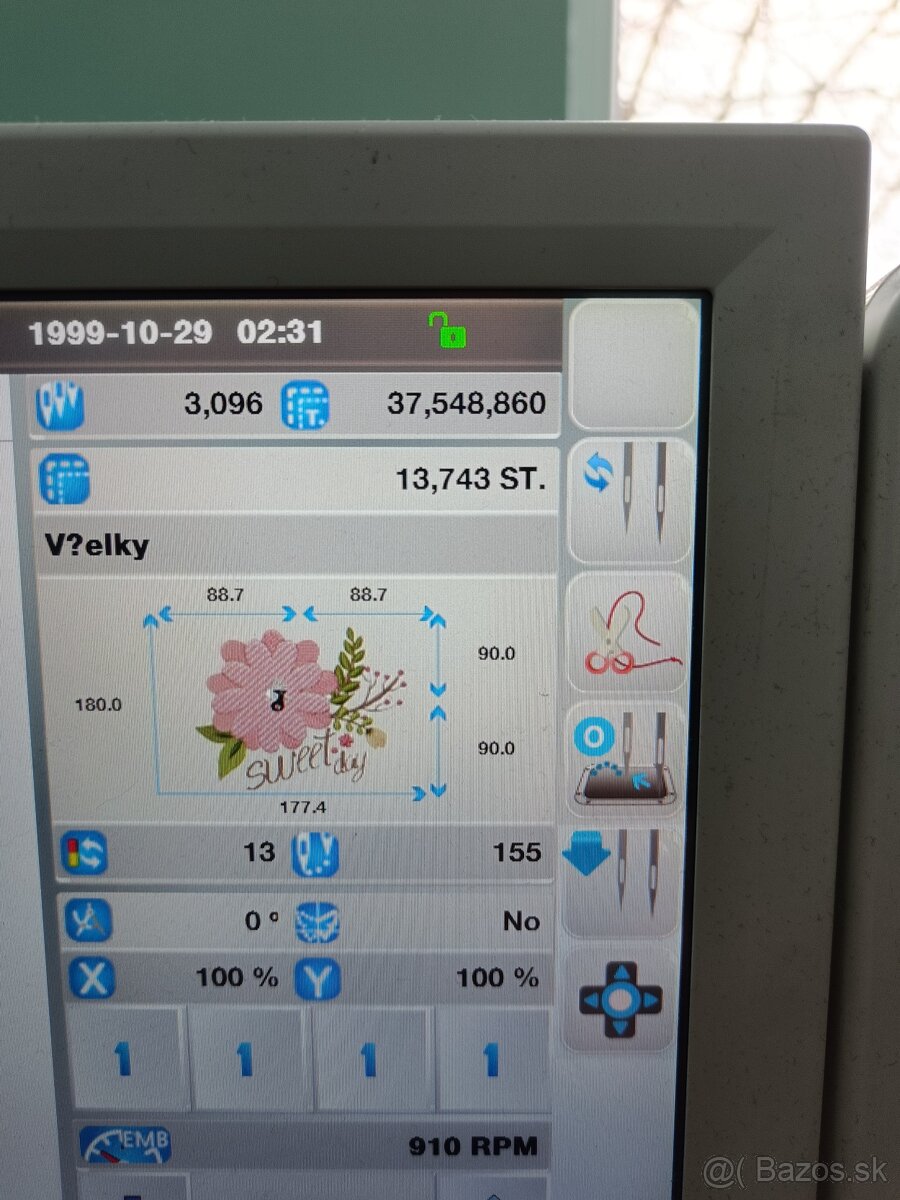 Vyšívací stroj SWF ES-T1201C - 3