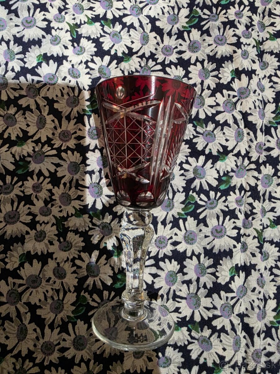 Rubínové poháre na likér - 3