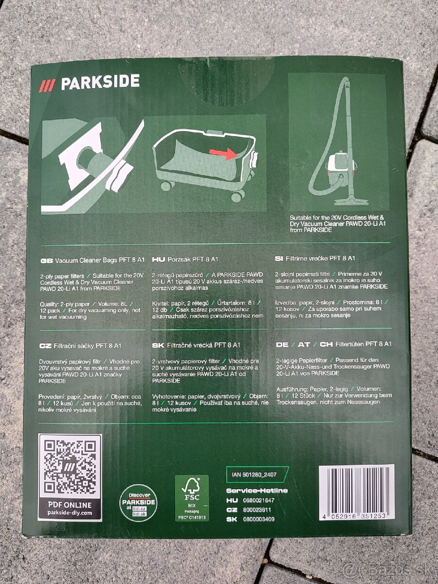 PARKSIDE vrecká do vysávača 3x12ks - 3