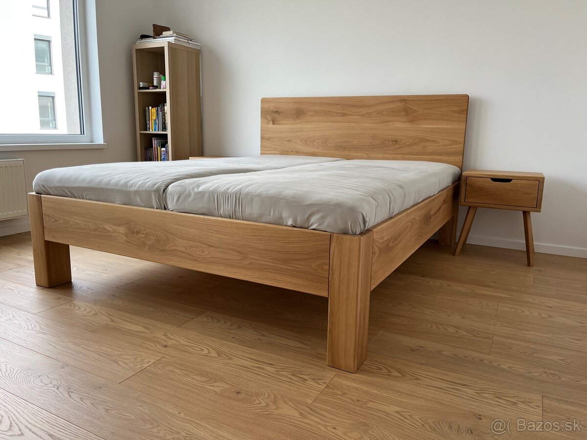 Dubová posteľ 180x200cm - 3