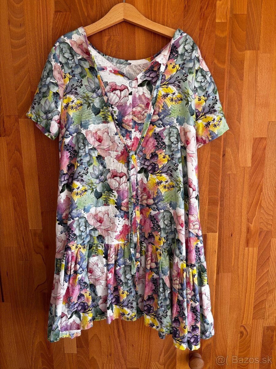 Ushyte ľanové šaty 8-10 rokov - 3