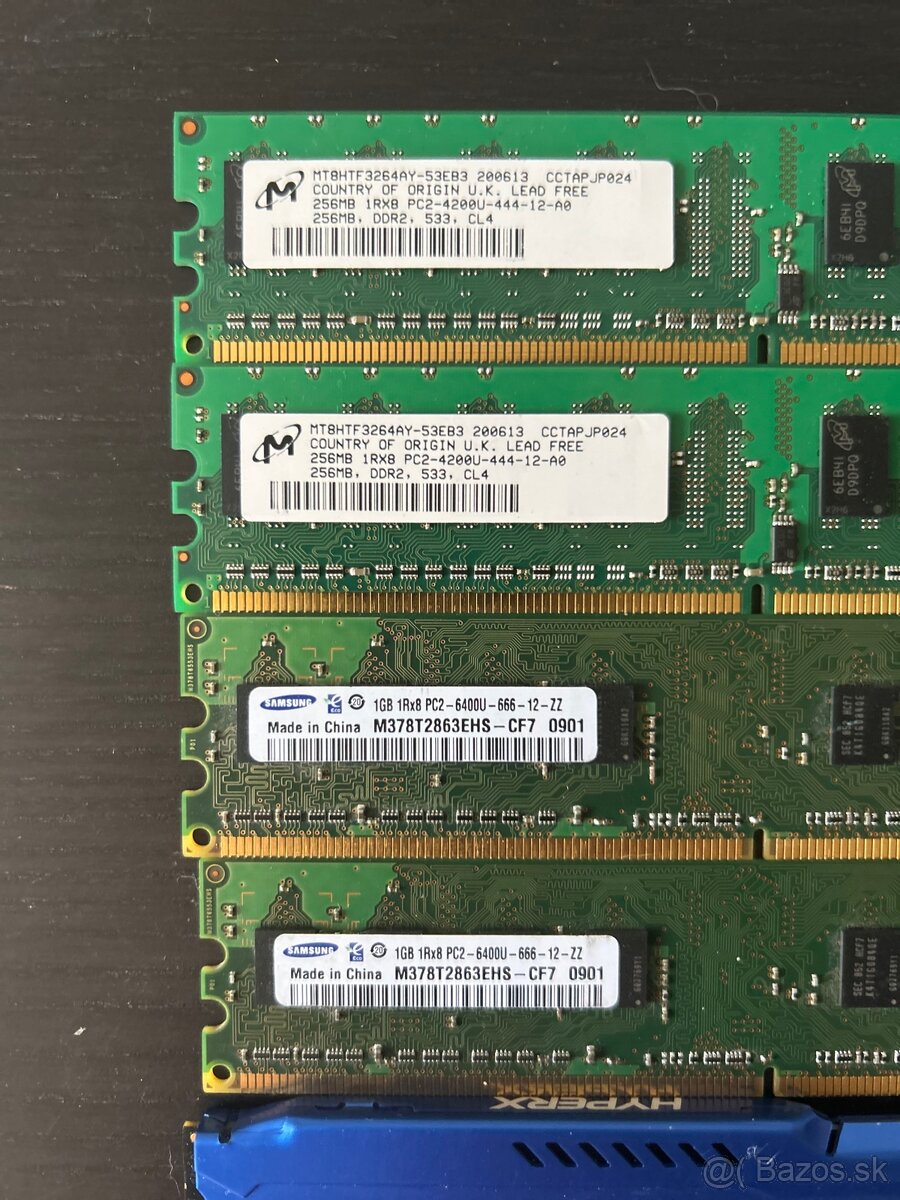 Rôzne pamäťové moduly pre PC a notebooky - 3