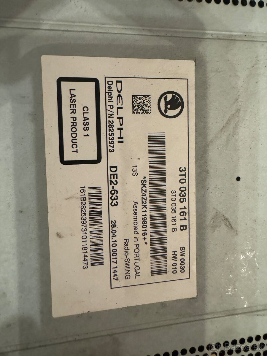 Radio škoda superb2 - 3