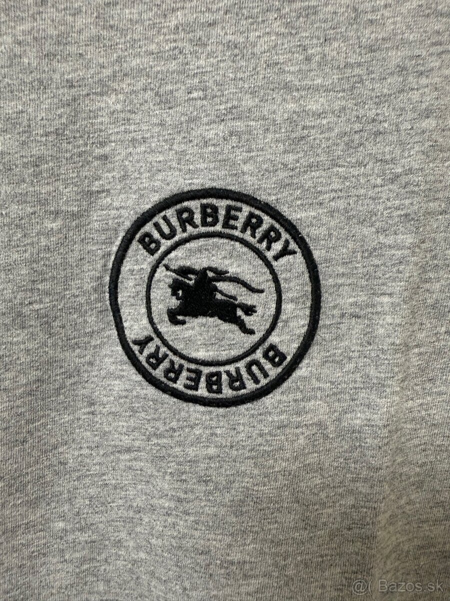 Burberry sivé tricko - 3