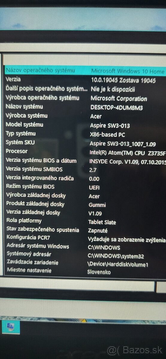 Notebook Acer 10" málo používaný. - 3