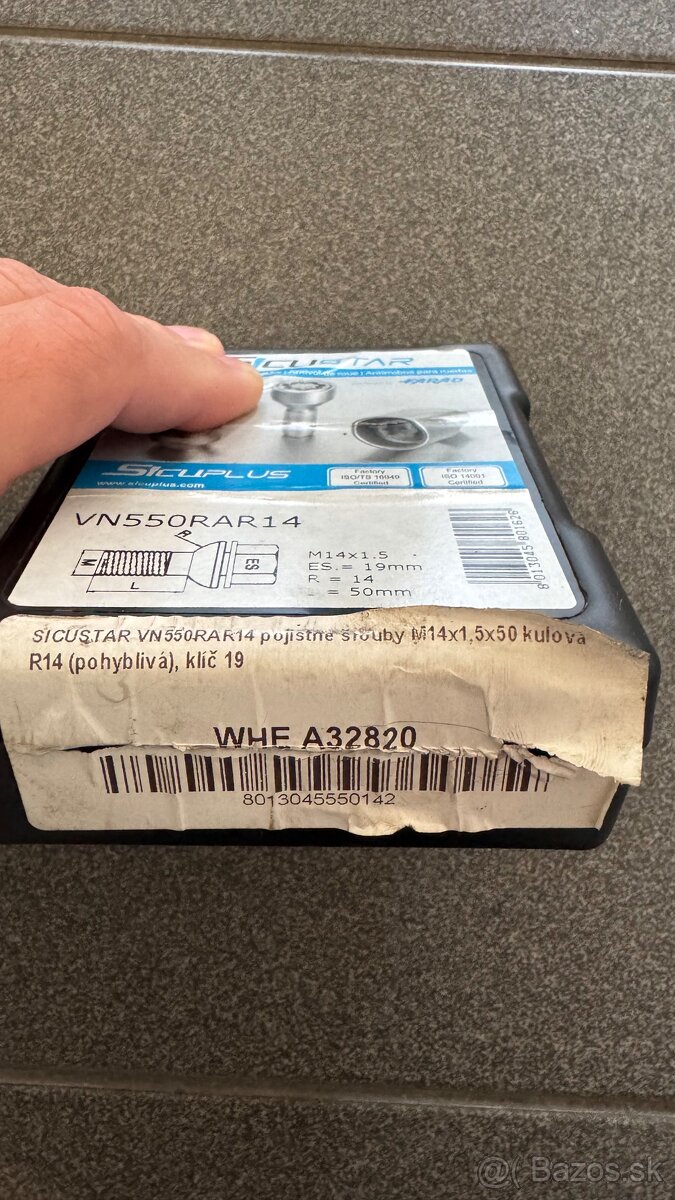 Predĺžené bezpečnostné šroby M14x1.5 50mm - 3