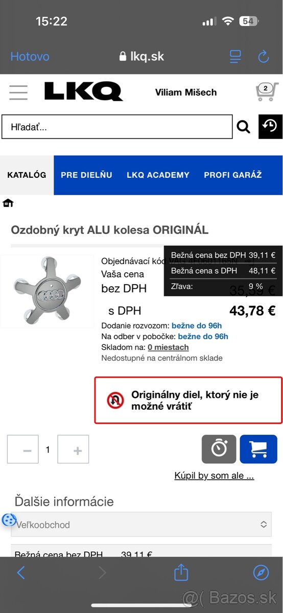 Audi krytky 4 kusy - 3