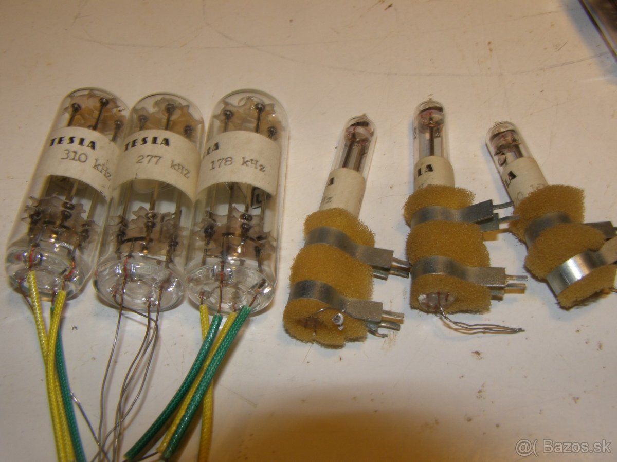 Elektrónky,kryštály TESLA,mikrofóny GAS,Audio-technica,Shure - 3