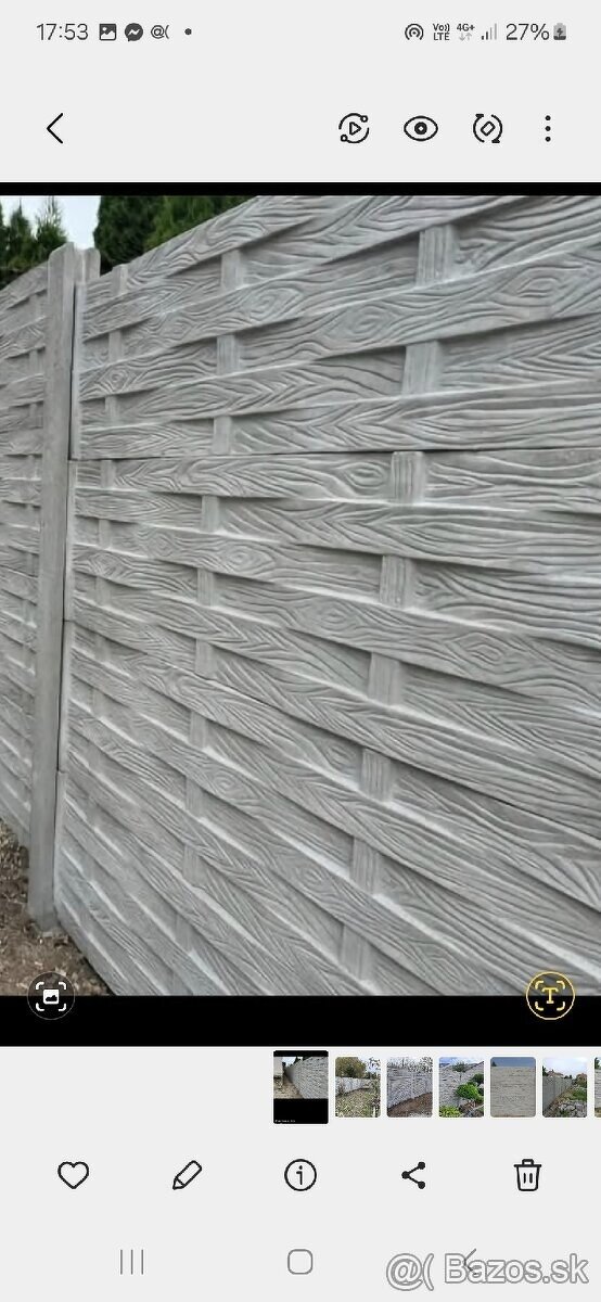 Betónové ploty, výroba, montáž - na klúč - 3