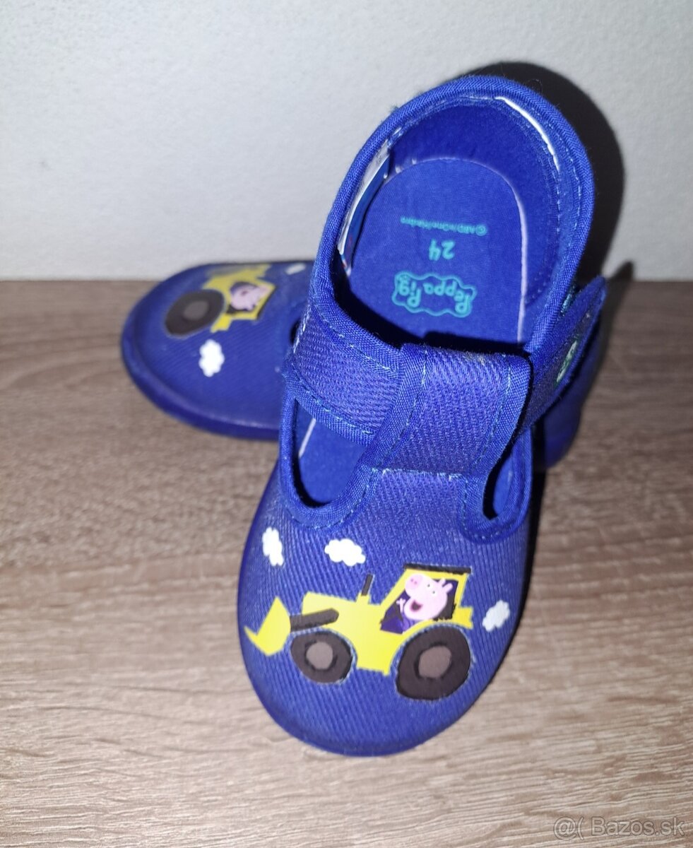Papučky Prasiatko Peppa veľkosť 24 - 3