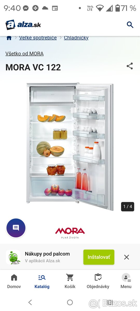 Predám vstavanú chladničku z malou mrazničkou - 3