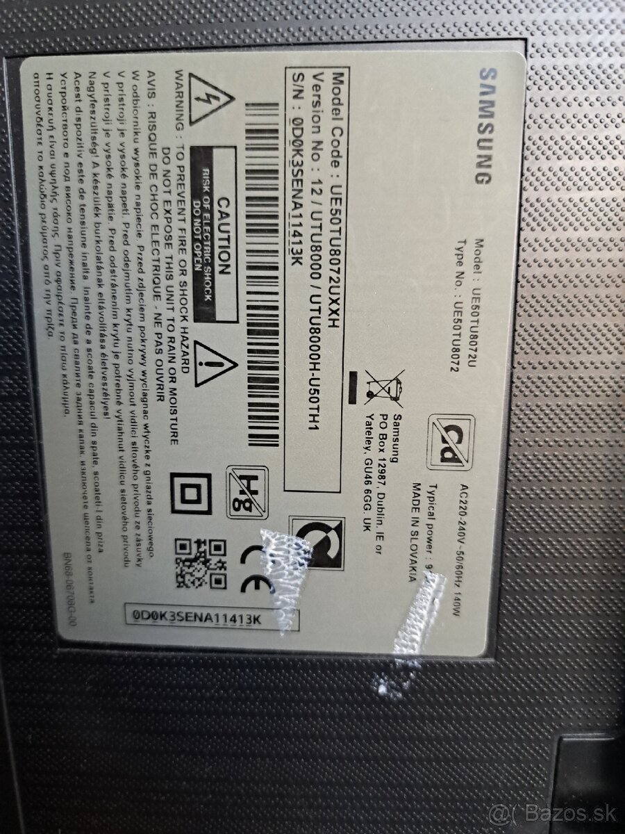 TV Samsung TU8072 UXXH - 3