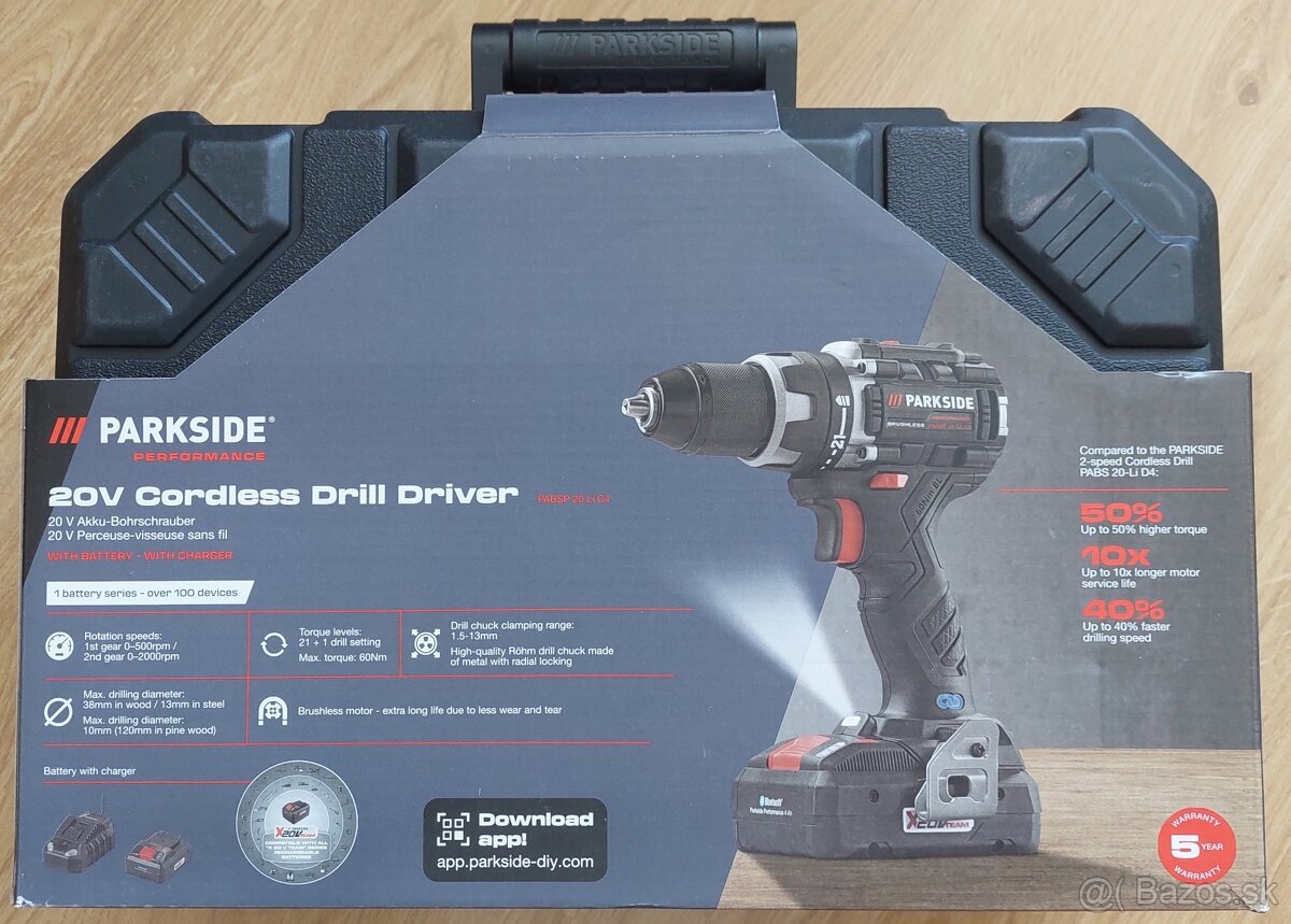 PARKSIDE PERFORMANCE -> Skrutkovac, Bateria a Nabijacka - 3