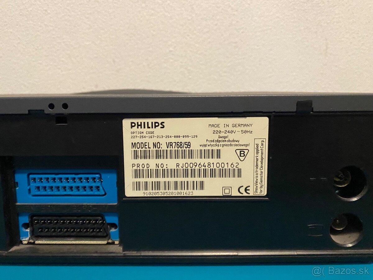 Predám videorekordér Philips VR768 - 3