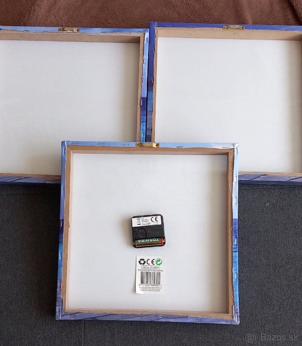 Trojdielne nástenné hodiny - 3