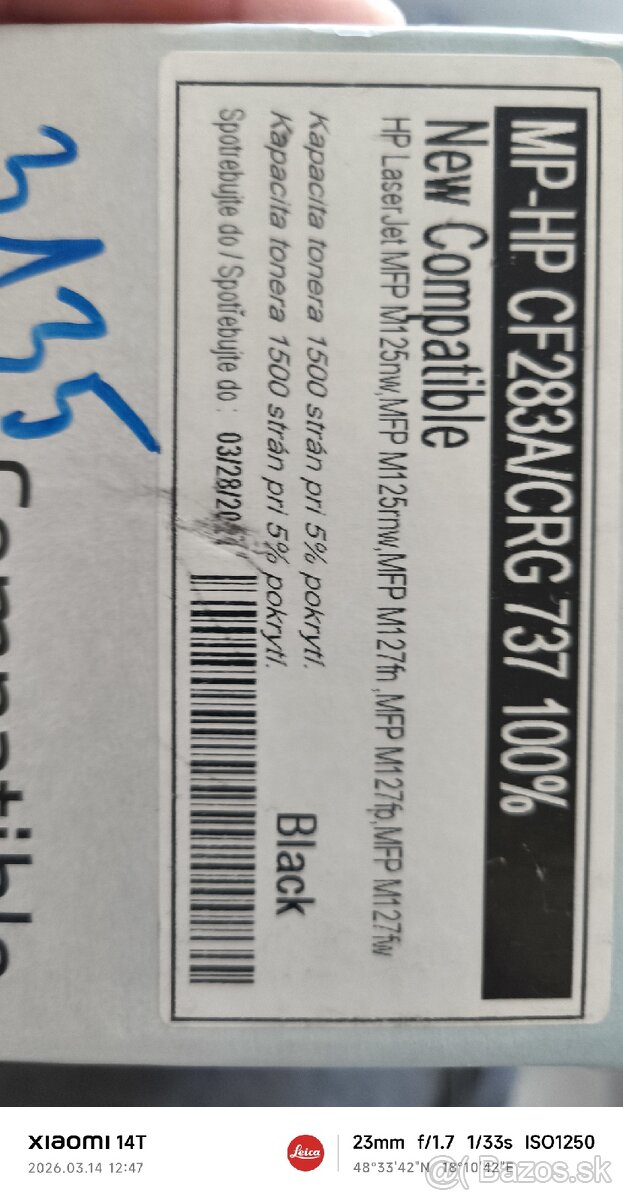 Predám toner do Ho laser jet - 3