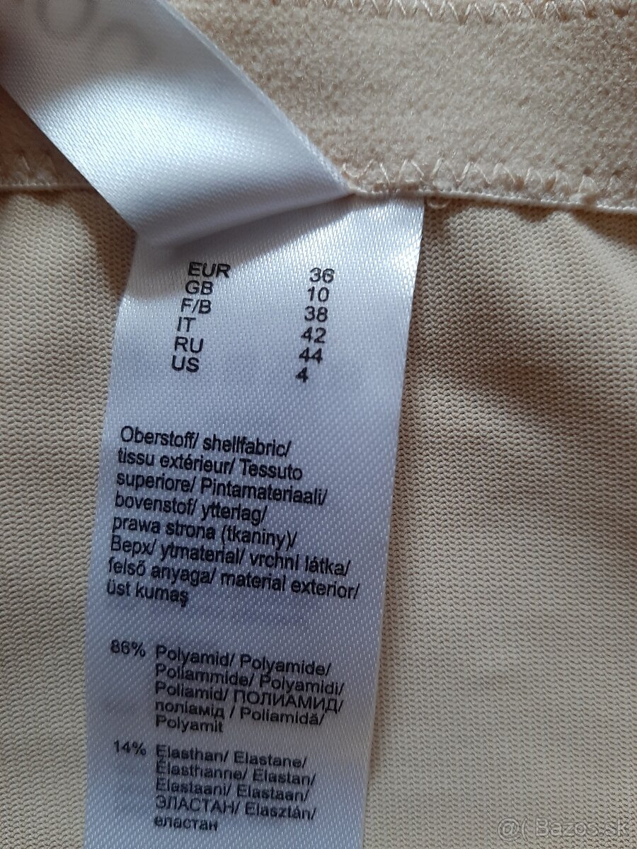 Béžové sťahovacie nohavičky Bonprix - 3