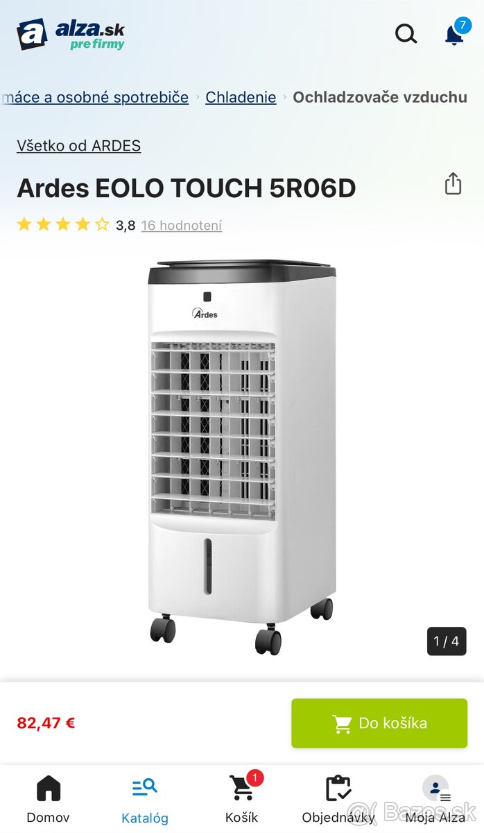 Ochladzovač vzduchu Ardes EOLO TOUCH 5R06D - nerozbalený - 3