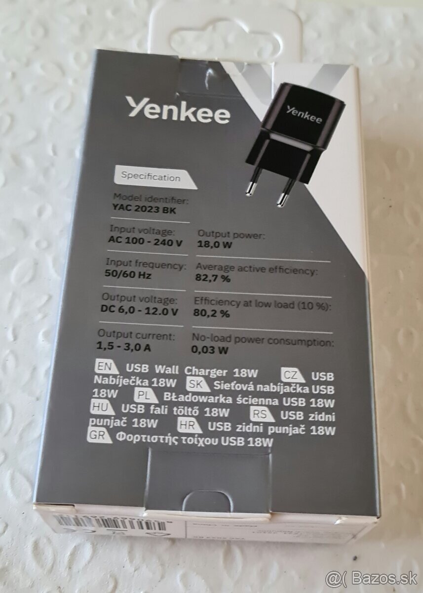 Predám - Telefoný nabijacku. USB A stup - 3