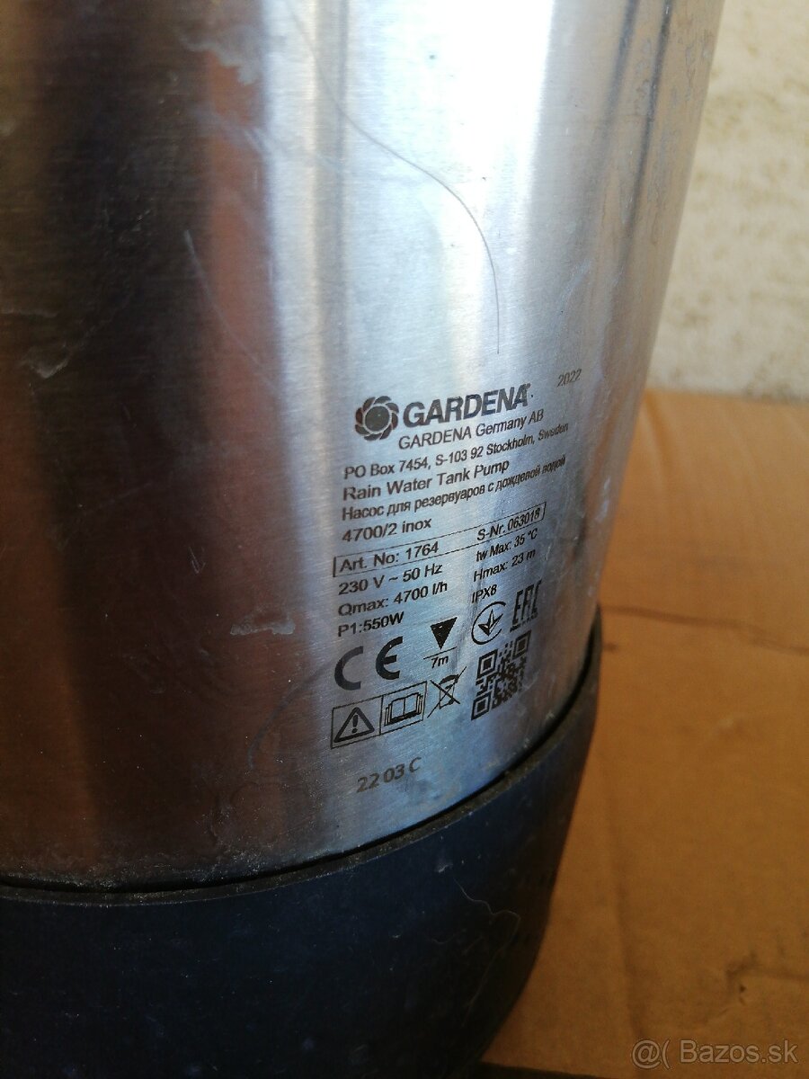 Gardena 4700/2 ponorné čerpadlo - 3