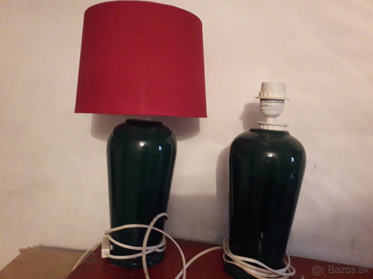 Keramická lampa zelená - 3