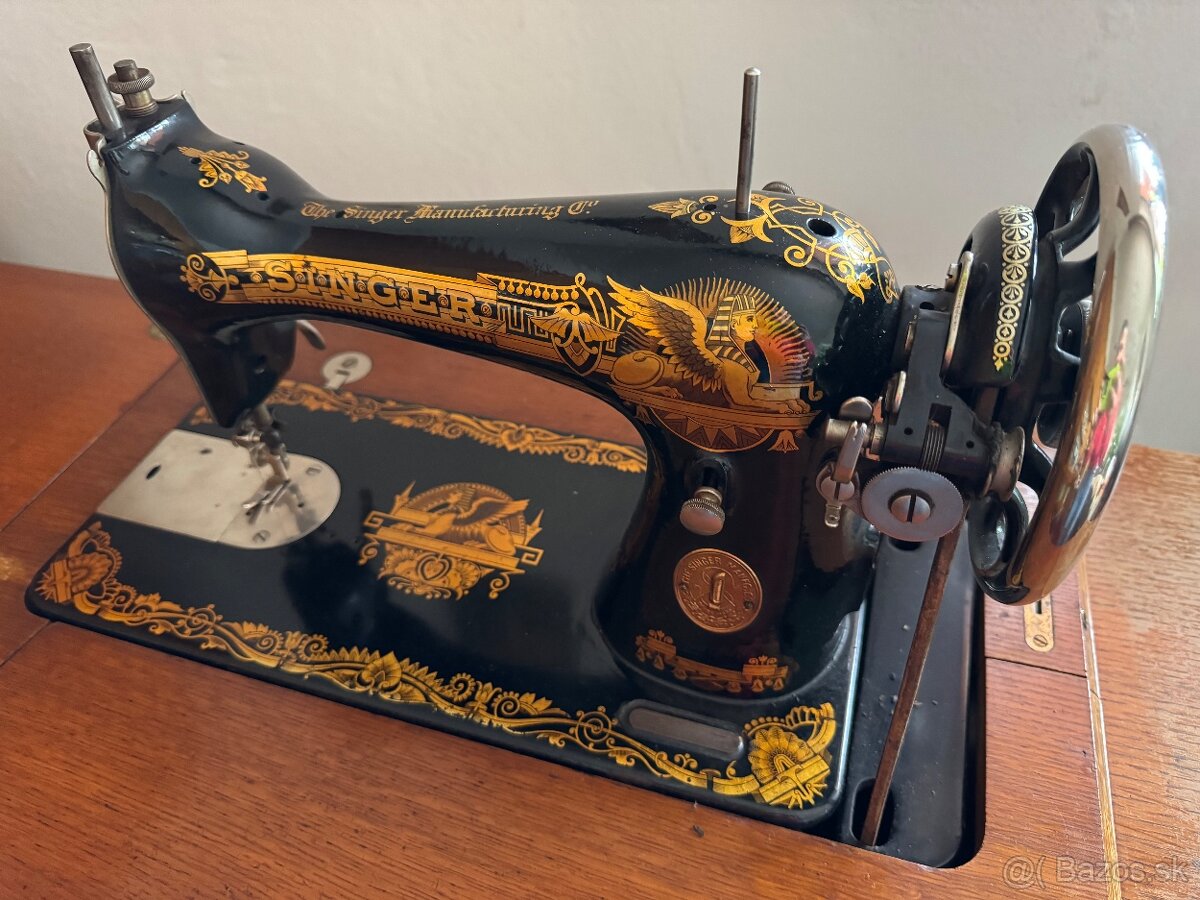Šijací stroj Singer, edícia Gold Sphinx, ročník 1905 - 3
