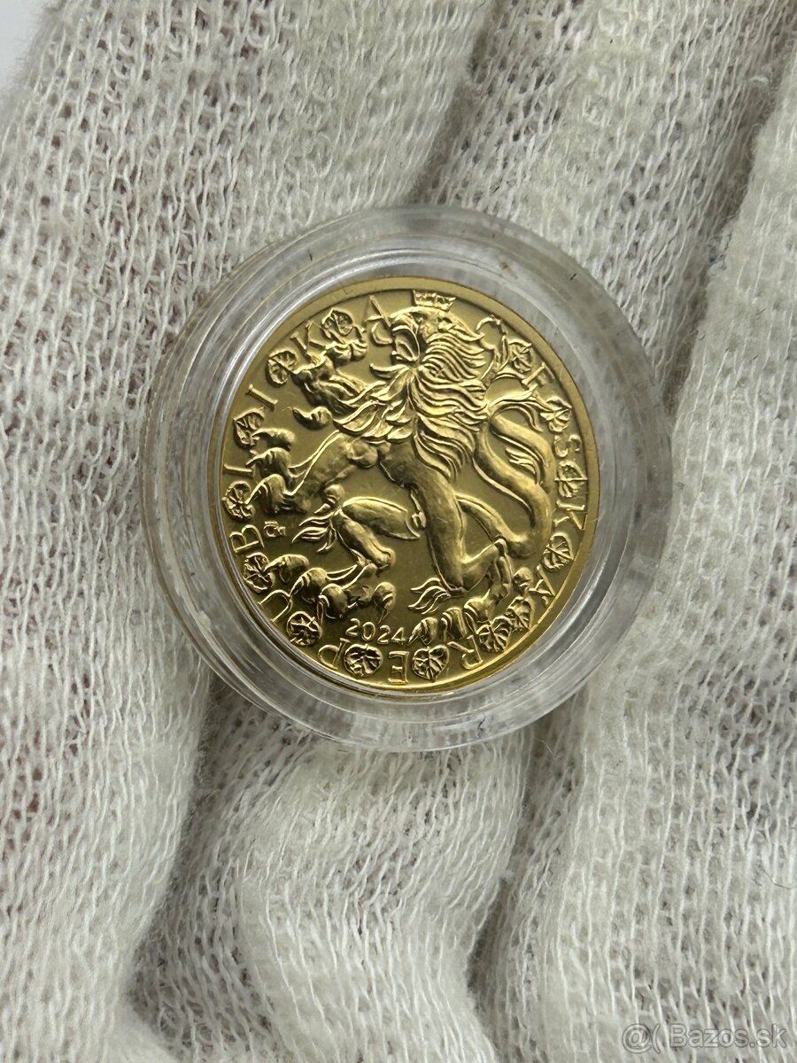 Dukát Svätováclavský dukát 2024 ČNB investične zlato - 3