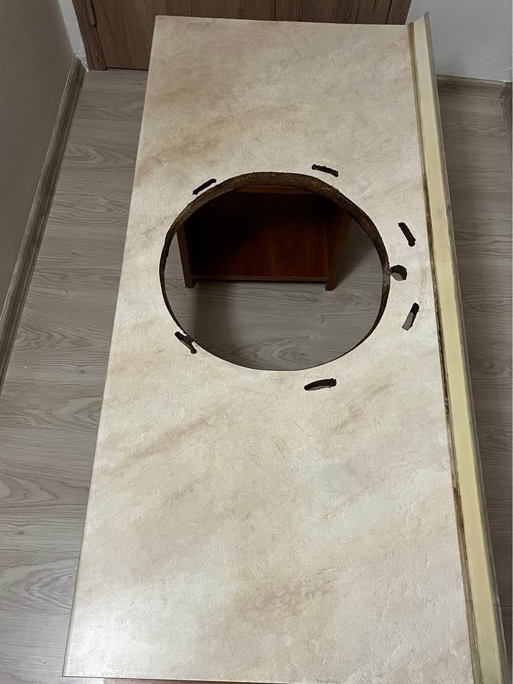 Pracovná doska s drezom – dekor mramoru (BA) - 3