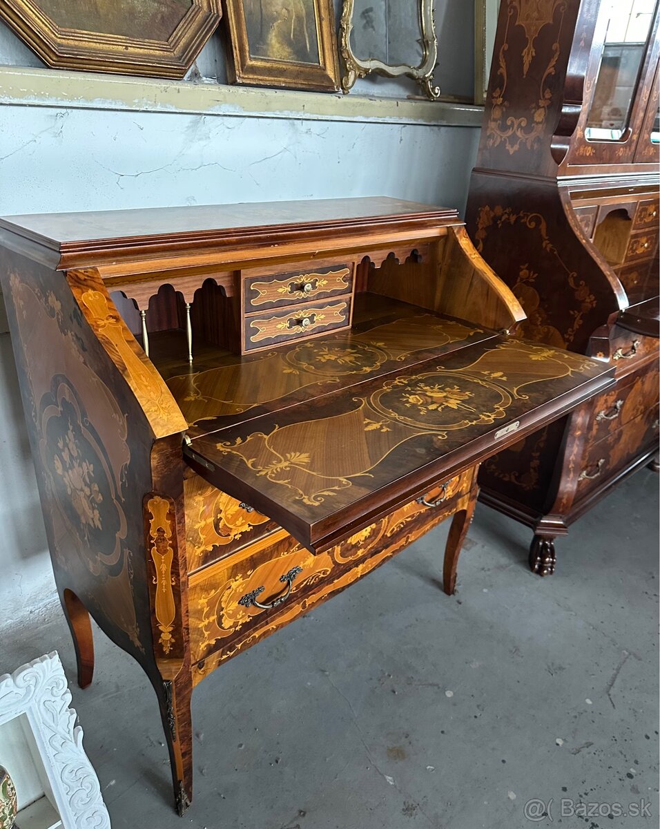 Intarzovaná písacia komoda - 3