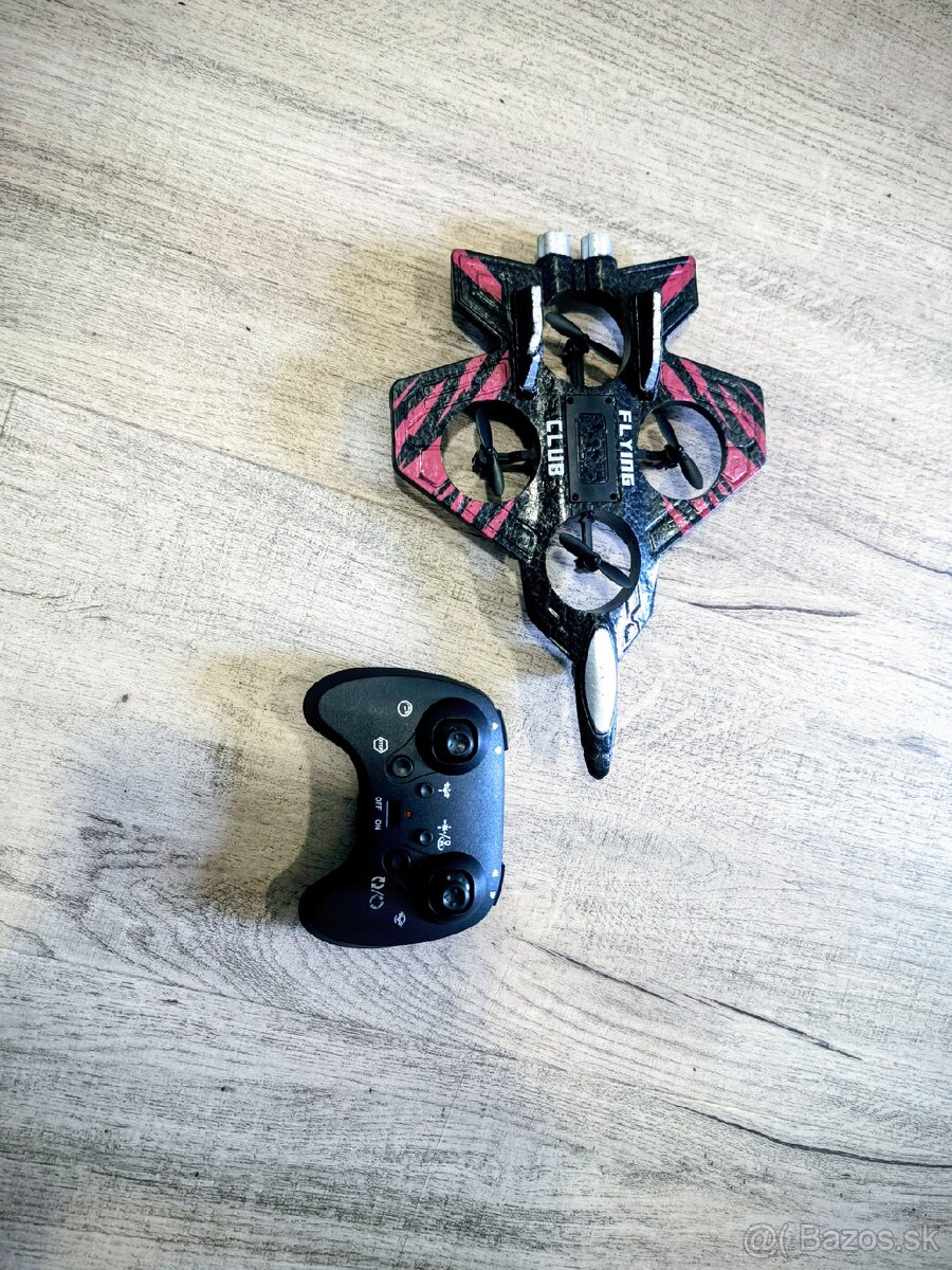 RC penové lietadlo kvadrokoptéra s LED diódou, diaľkové - 3