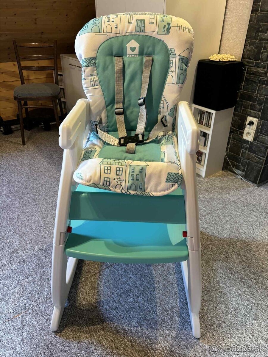 Stolička Caretero HOMEE 2 v 1, mätová - 3