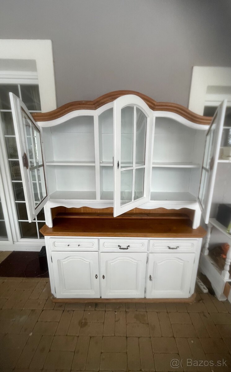 Starožitná presklená vitrína - 3