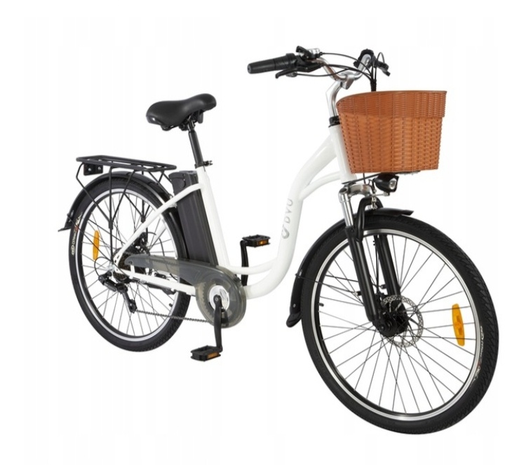 Nový elektrobicykel DYU C6 – dámsky, retro štýl, ešte v krab - 3