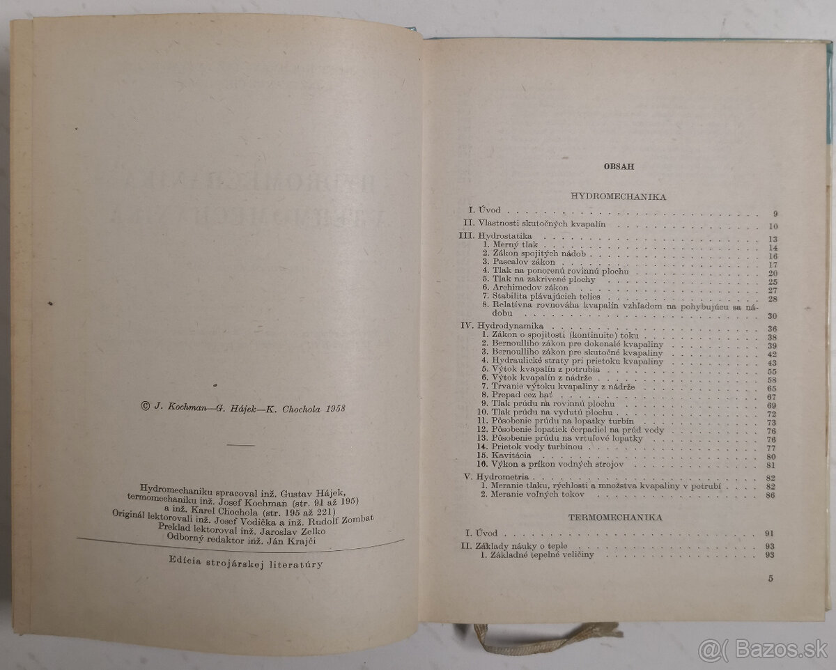 HYDROMECHANIKA A TERMOMECHANIKA - 3
