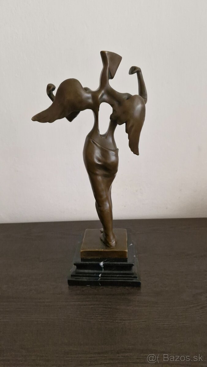 Salvador Dali - Surrealistický anděl - bronz - 3